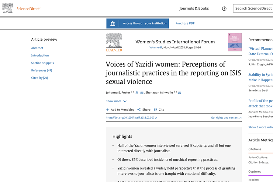 Institutionalized Violence Against Women & Girls: Laws and Practices in Iraq,