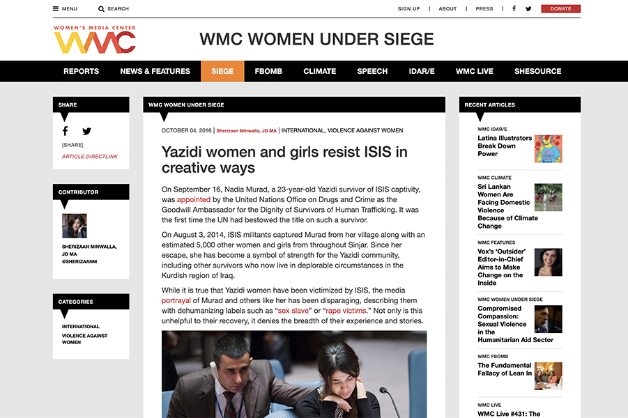 Institutionalized Violence Against Women & Girls: Laws and Practices in Iraq,